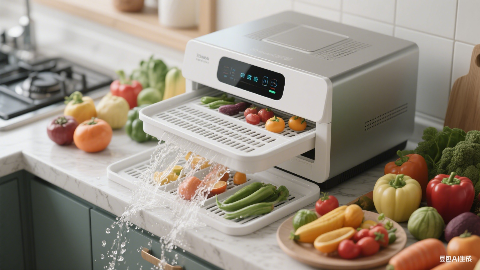 果蔬风干机使用指南：这样沥水更彻底，风干效率高(6)