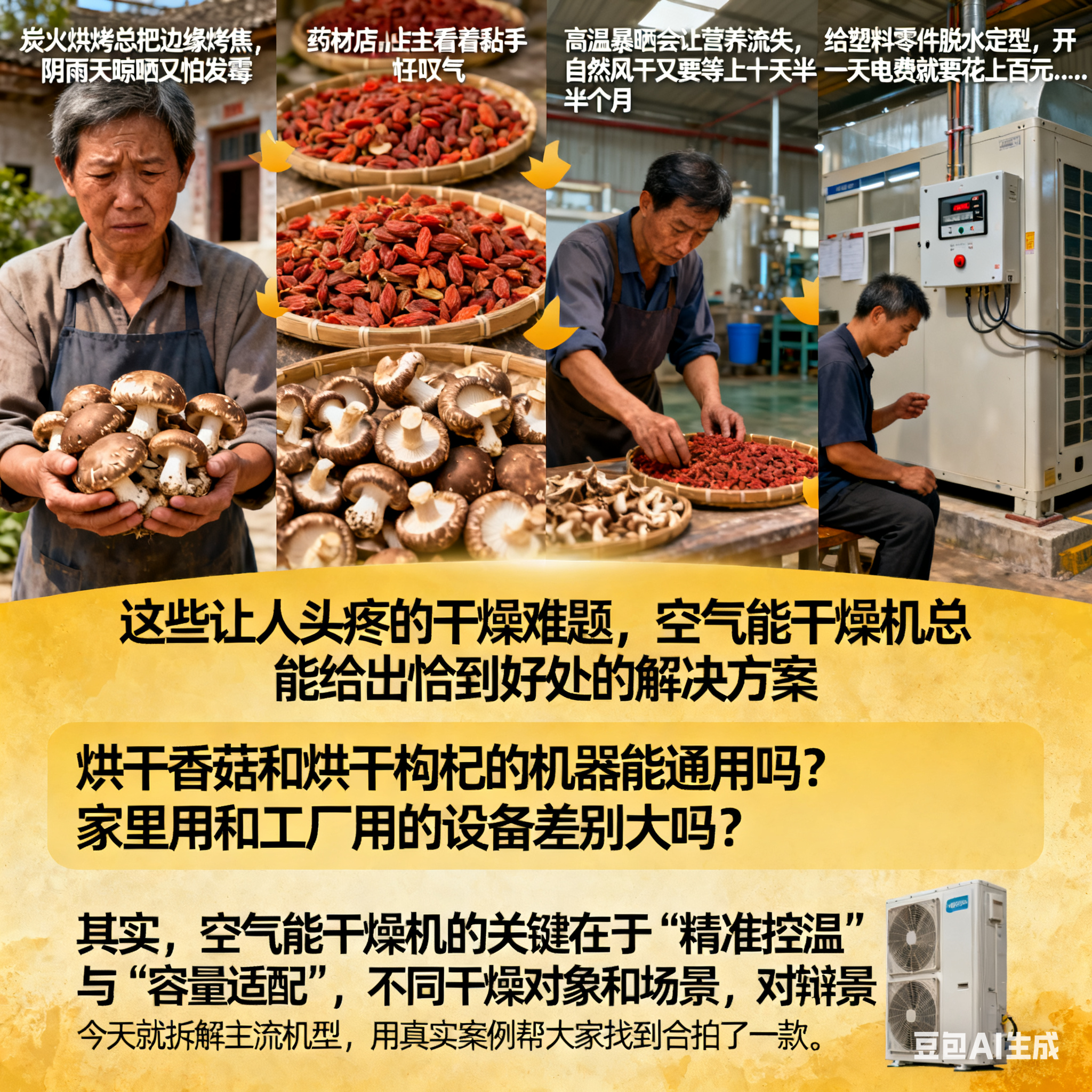 空气能干燥机怎么选？不同场景适配指南(1)