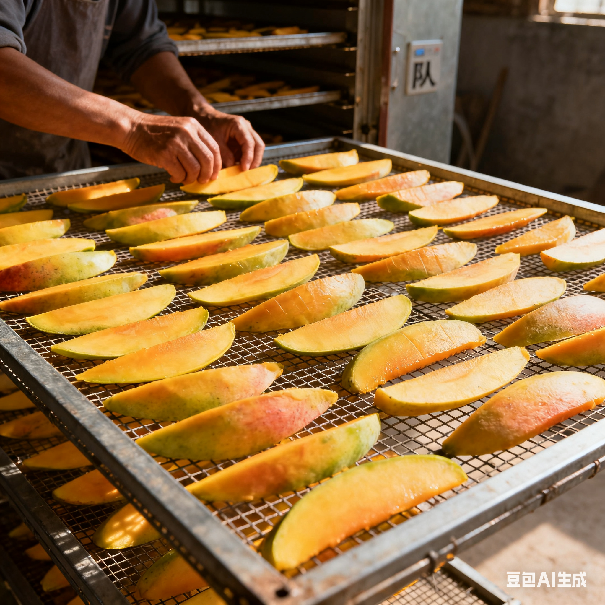 风干机咋把新鲜芒果变成芒果干的？(2)