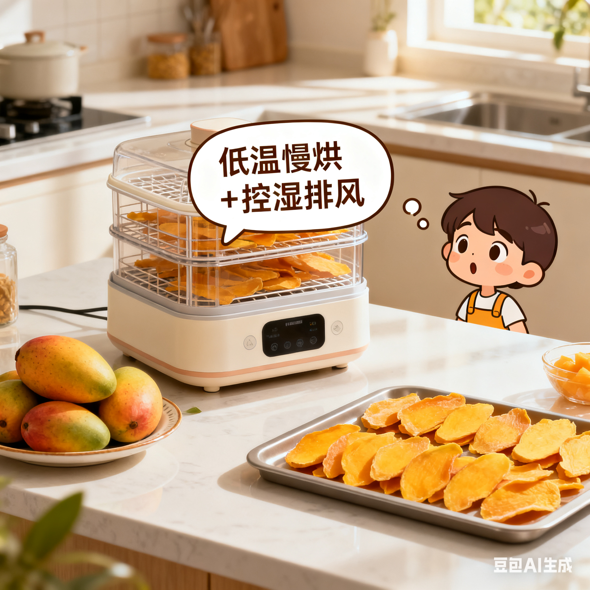 风干机咋把新鲜芒果变成芒果干的？(5)