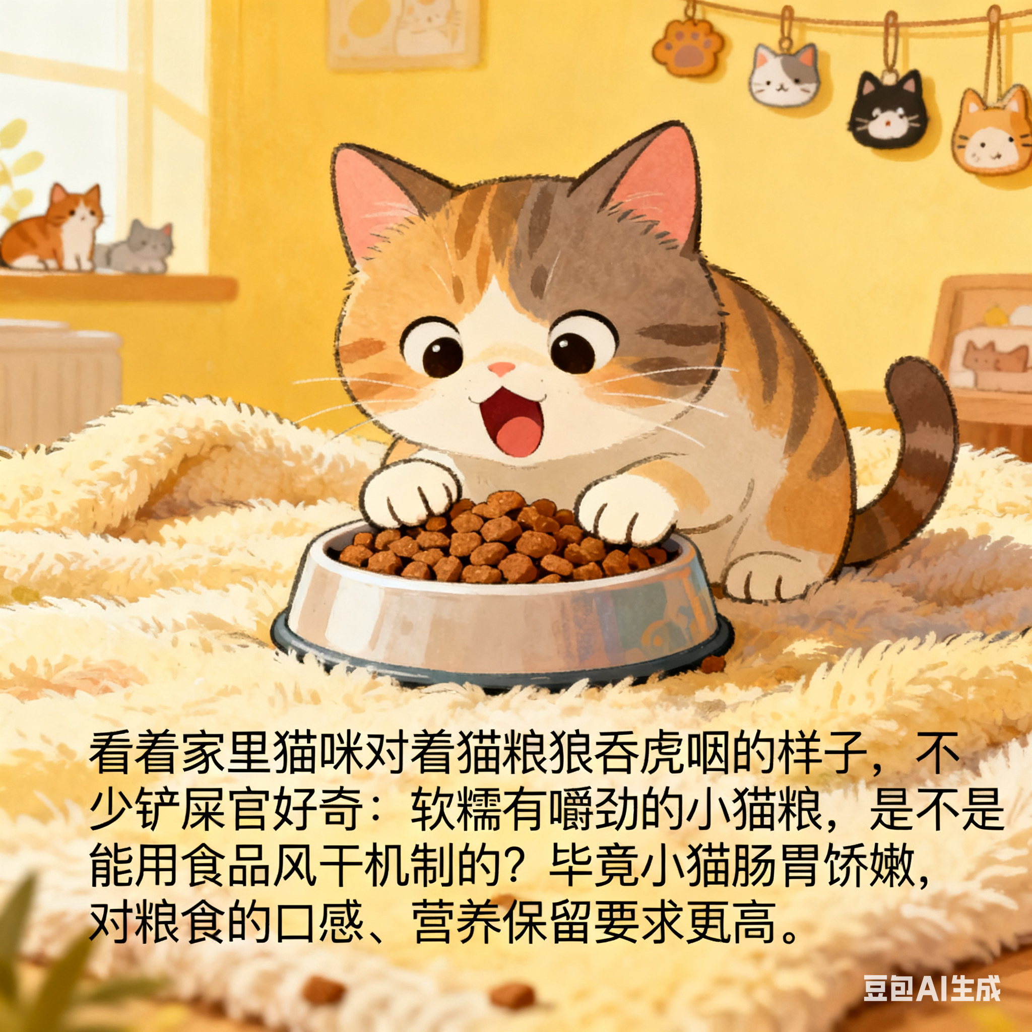 食品风干机，如何做出适口的小猫粮？(1)