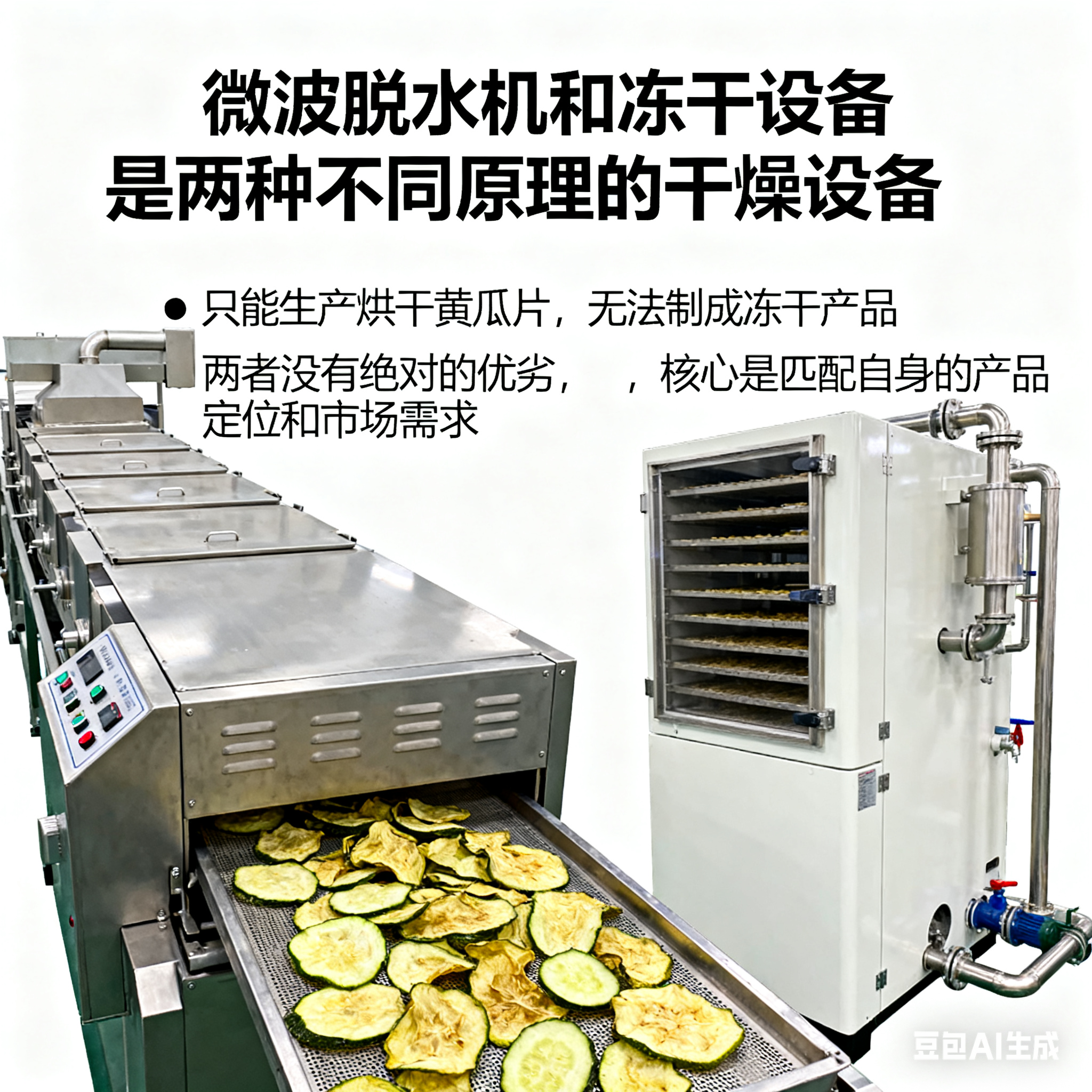 黄瓜片用微波脱水机，能做成冻干吗？(5)