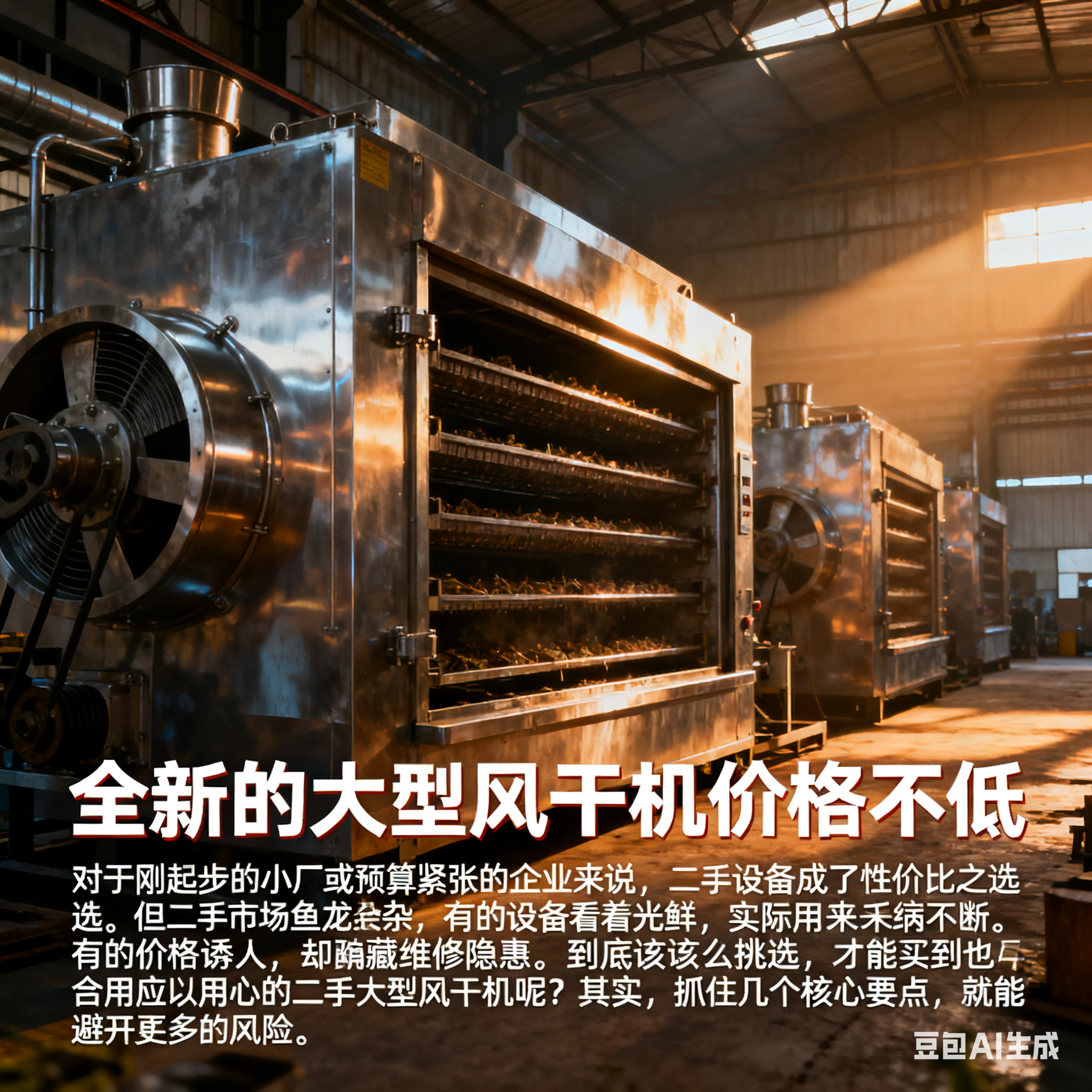买大型二手风干机，该怎么选才靠谱？(1)