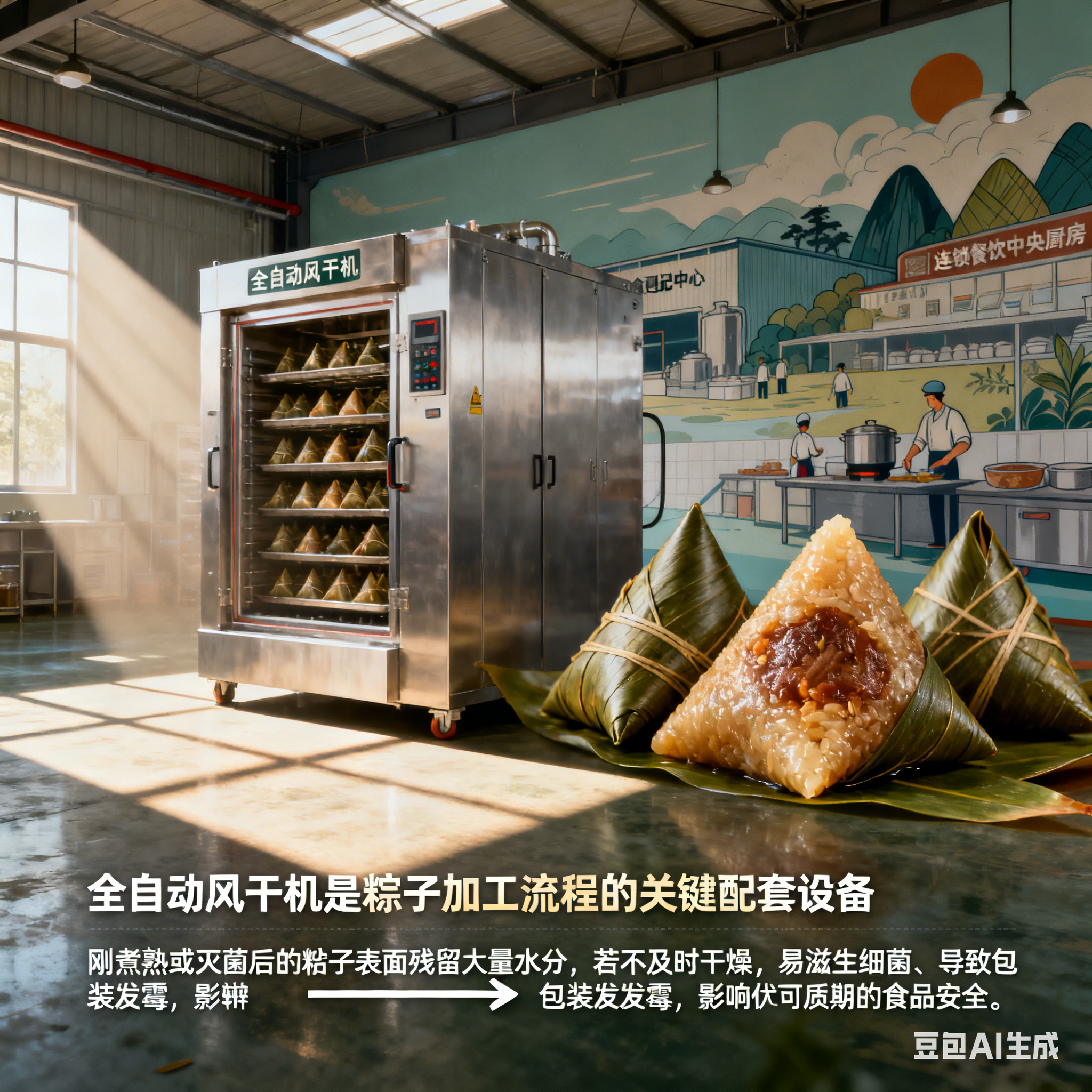 粽子全自动风干机，工作方式是什么样的？(1)