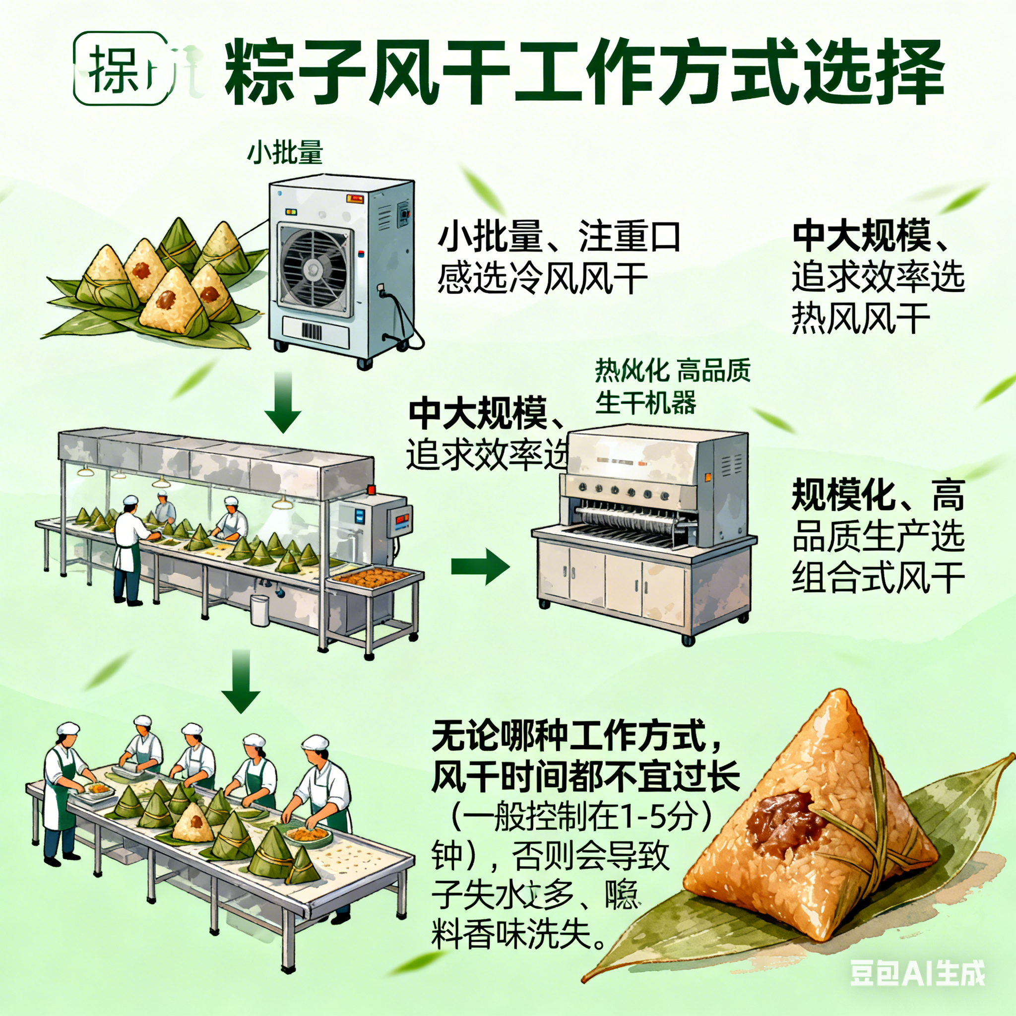 粽子全自动风干机，工作方式是什么样的？(5)