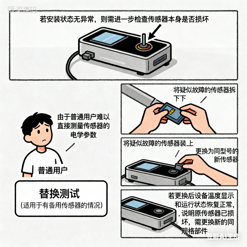 风干机温度传感器出现故障该如何处理？(3)